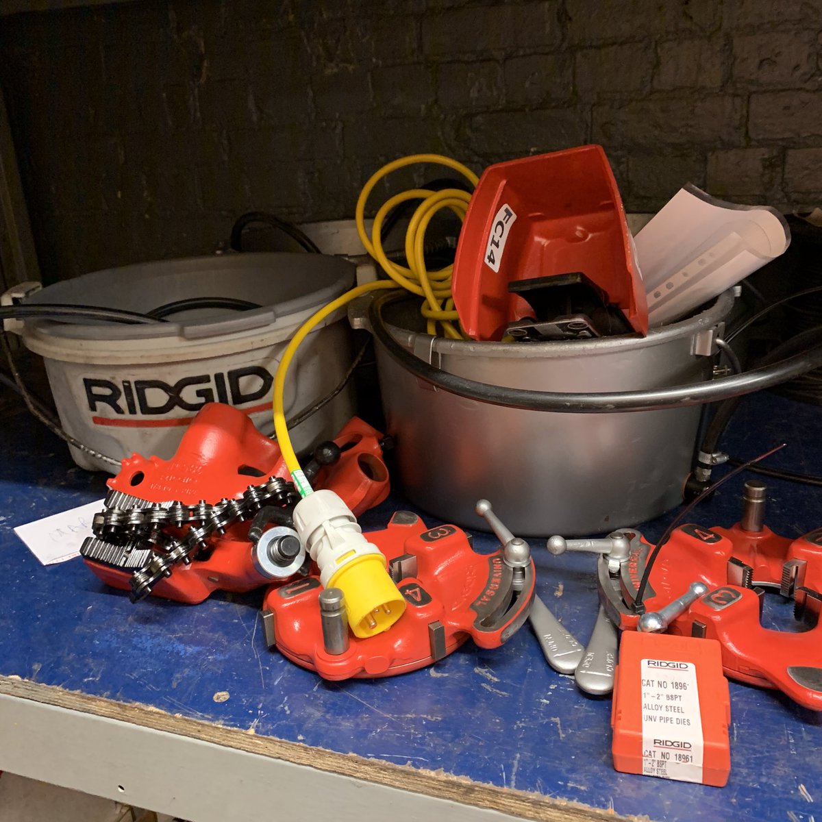 Are you Ridgid set ups beginning to look old and tatty? Don’t want to pay out for a new machine? Save yourself some money and bring them to us! We are more than happy to take a look and quote what needs to be done to get your machine looking new again😃 #Ridgid #Apollo #Recon