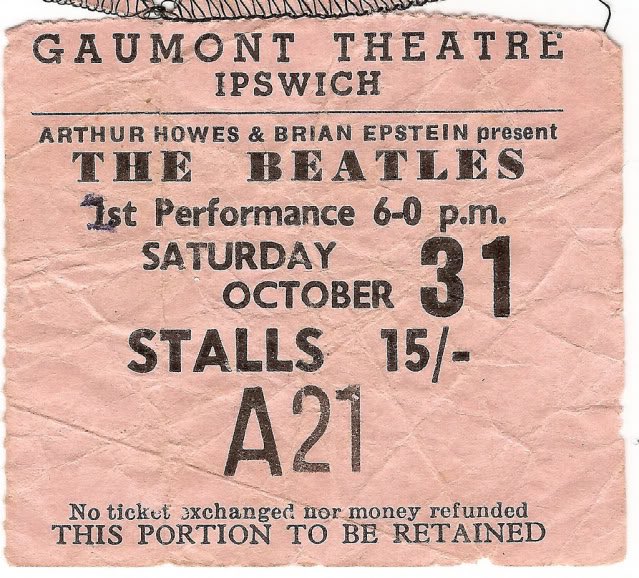 The Beatles backstage in Ipswich Gaumont Theatre, 31st October 1964