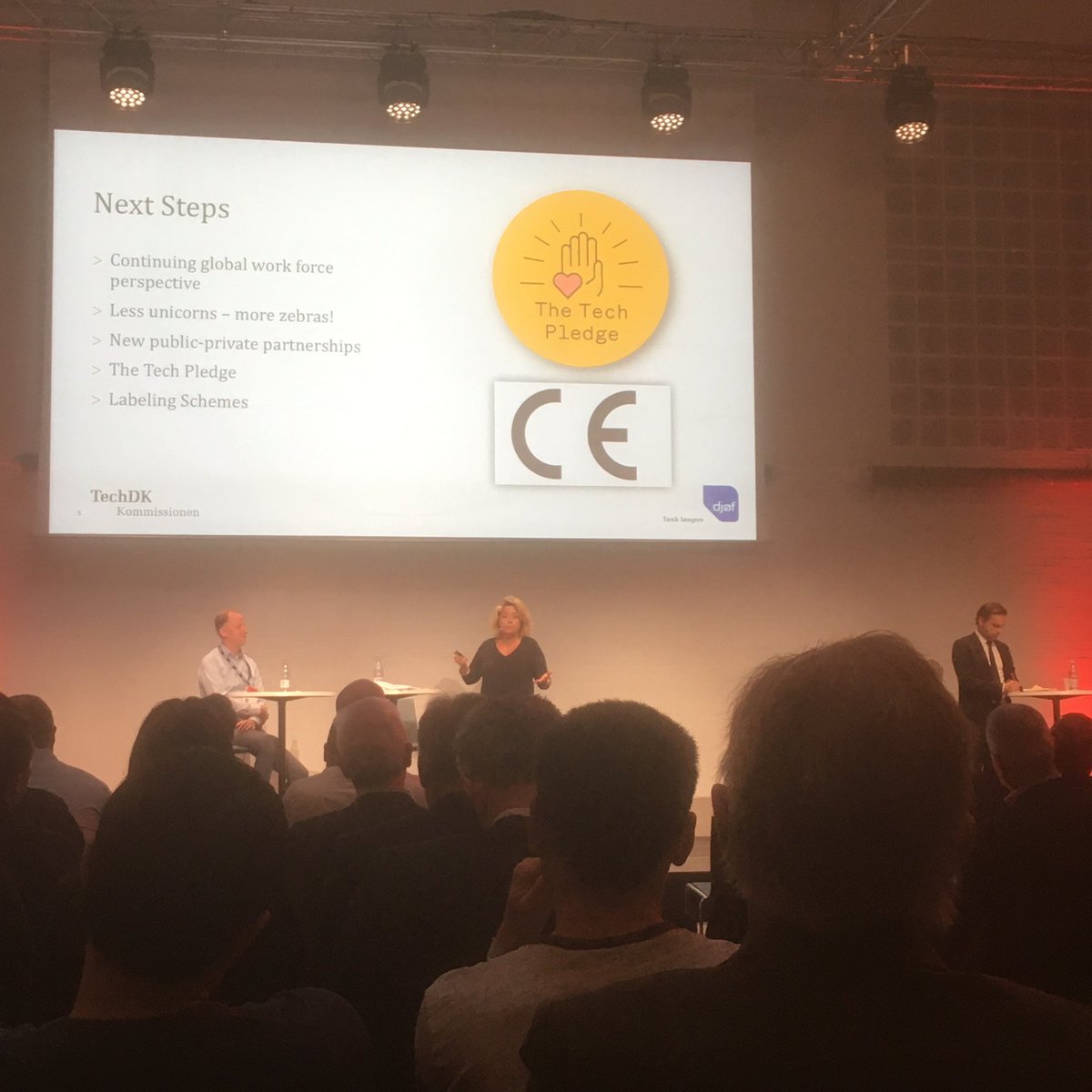 TalitaEA's tweet photo. “You wouldn’t trust a doctor not practicing the hippocratic oath - it has to be the same with the Tech Pledge!” @BosseStine @techfestivalcph @djoef #techdk #techkommissionen https://t.co/Z7bNrtzgyQ