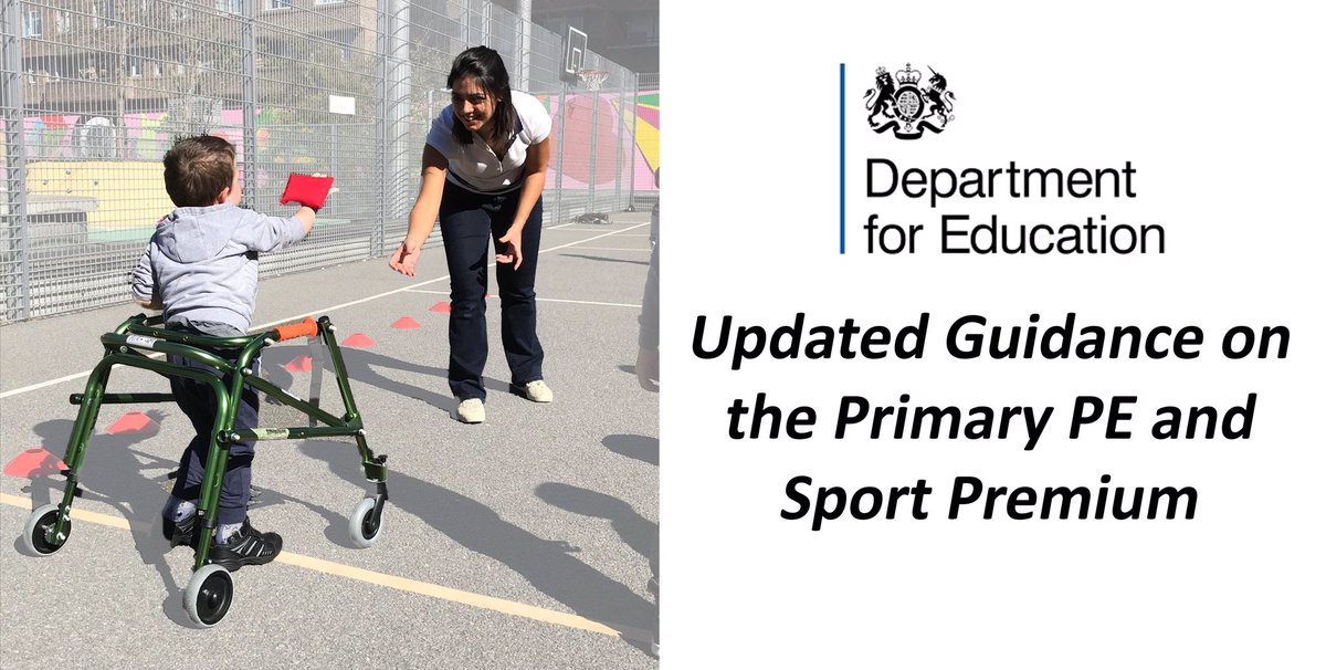 afPE_PE's tweet photo. 💥Breaking News💥

DfE publish updated guidance on the effective and sustainable use of the Primary PE and Sport Premium... https://t.co/EgjMIABCR5 https://t.co/GvnqwakEvM