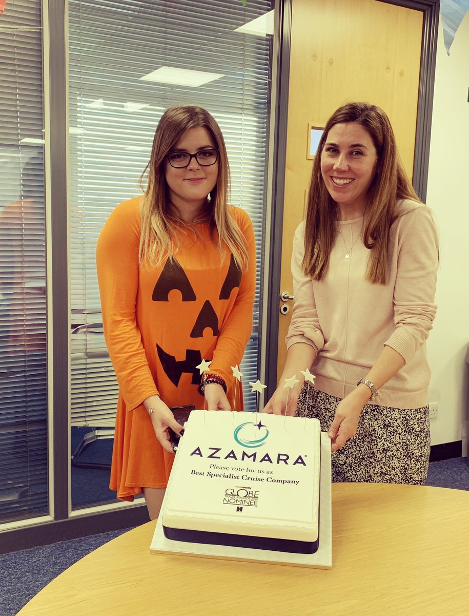 Thank you for the cake <a href="/Azamara/">Azamara</a> @RichardTwynam 🍰 it is spook-tacular  #halloween2019