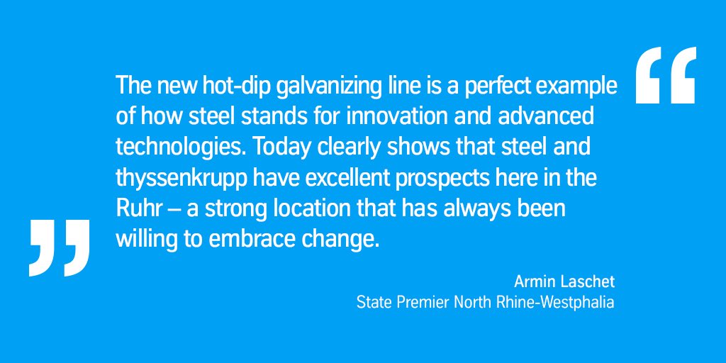 thyssenkrupp_en's tweet image. The state government is helping shape the #StructuralTransformation in the #RuhrArea, ensuring that the region develops into an economic powerhouse in the future, says @ArminLaschet before laying the foundation stone for the new #FBA10.