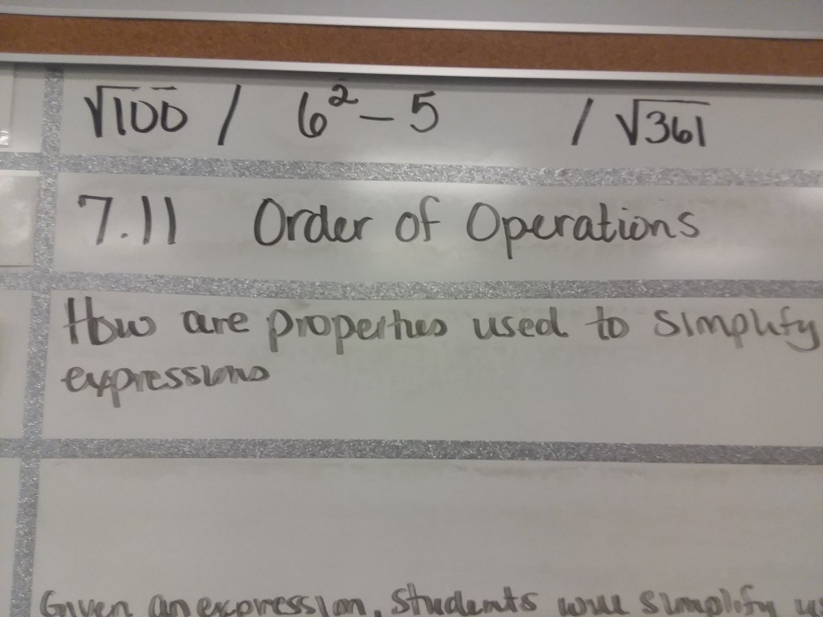 VaughanJohnetta's tweet image. Do you know today&apos;s date @CfcmsHawks? Ms. Afocx&apos;s class does! 10/31/19 #OrderofOperations #squareroots #MathRocks #BuildingtheBestSPS