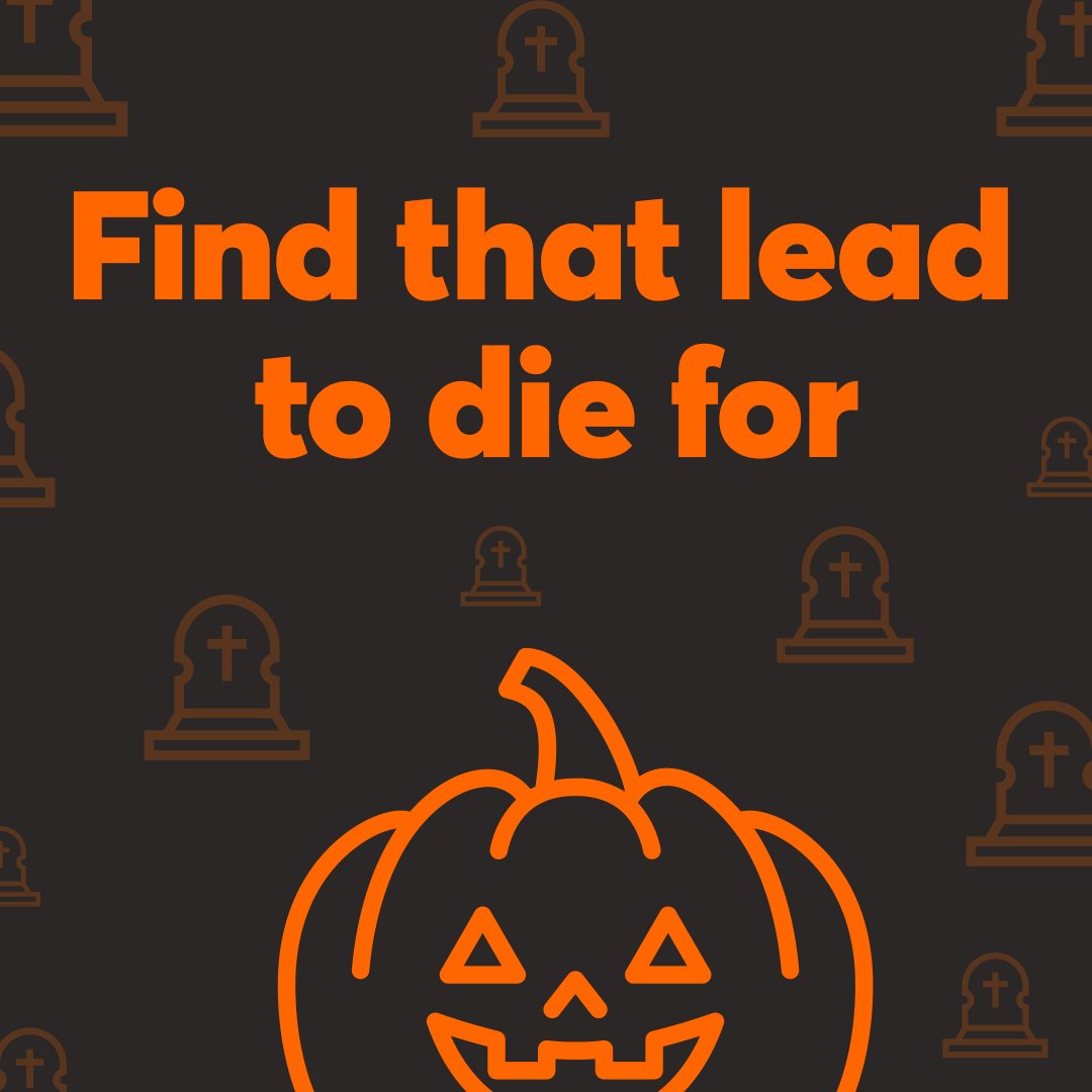FindThatLead wish you a Happy Halloween! Find that lead to die for -> Why don't you start to generate leads while you are preparing your amazing custom for tonight? Tell us what are you wearing tonight 👇 #findthatlead #ftl #halloween2019 #HalloweenParty #LeadGeneration