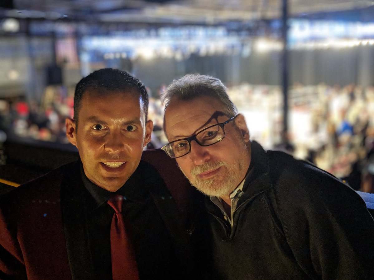 - #tbt: Sitting under the learning tree of <a href="/StephenDeA/">Stephen DeAngelis</a>/ #Legendary #ECW #RingAnnouncer.  Appreciate, <a href="/MikePWInsider/">Mike Johnson</a> for the introductions. <a href="/MLW/">MLW</a> Tapings are incredible to witness LIVE, From The Crows Nest. Court, &amp; crew couldn't have been more welcoming. #ThrowbackThursday
