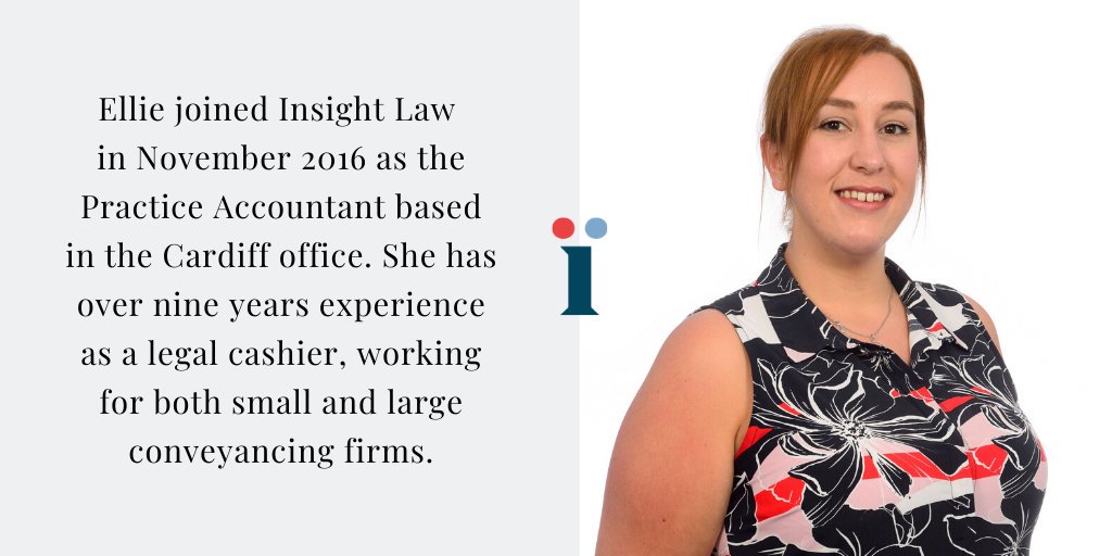 InsightLaw's tweet photo. #MeetTheTeam: Practice Accountant, Ellie, is responsible for the day to day financial administration of the practice including reconciling client and office accounts and implementing our SRA approved accounting procedures. https://t.co/CfksXy4iQR