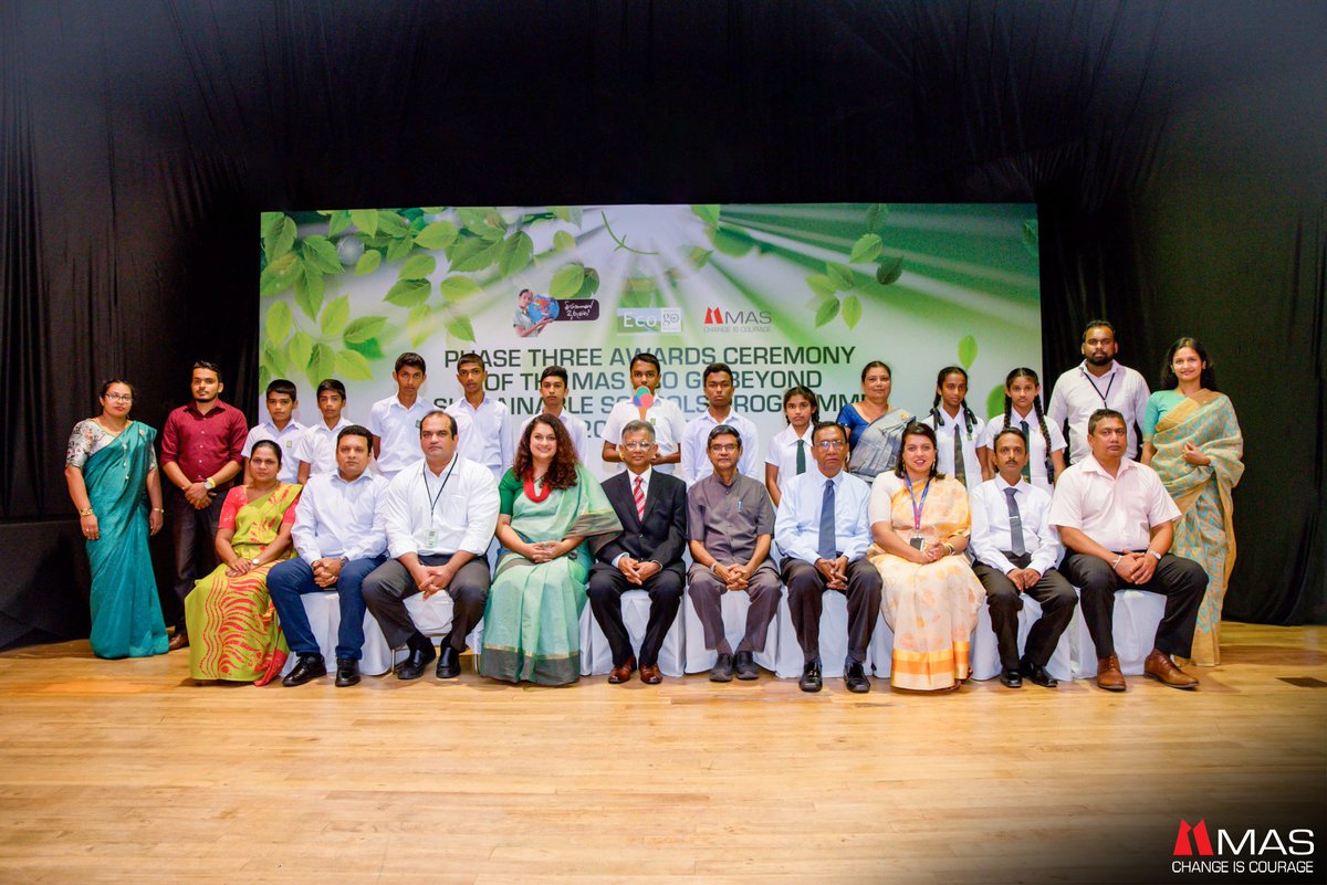 masholdings's tweet photo. The recently concluded #EcoGoBeyond Awards Ceremony & Exhibition marks the end a 3 year journey of our Sustainable Schools Programme with the participation of Dr. Chandra Embuldeniya, the inaugural Vice Chancellor of the Uva Wellassa University of #lka as the chief guest.
#SDGs https://t.co/dRiRpKQmtR