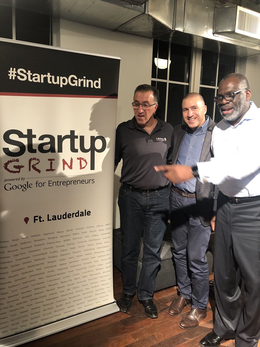 startupgrindftl's tweet photo. Many thanks to Ron and Jon Antevy CEO and Cofounder of e-Builder for an informative fireside chat #GeneralProvision thanks again for sharing how to build a half a billion dollar company. Special thanks to #timhasse for moderating. #patriciakneski https://t.co/msC2LfC5YU