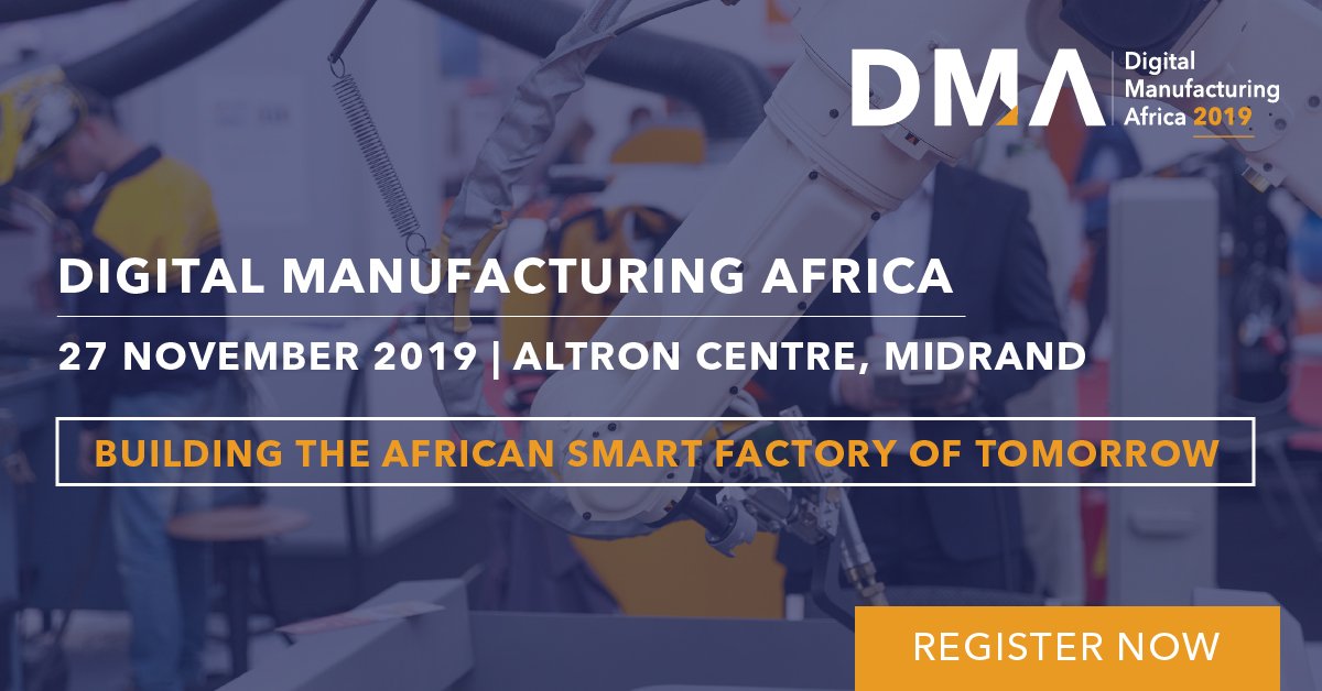ITNewsAfrica's tweet photo. You have only 7 days left to secure your Early Bird tickets for  @DigiManAfrica Register Now for R2000 off your ticket price. 

To Register, Speak or Exhibit, visit: https://t.co/FanSitsQLV

 #DigitalManufacturingAfrica https://t.co/3nKoF0dWGf