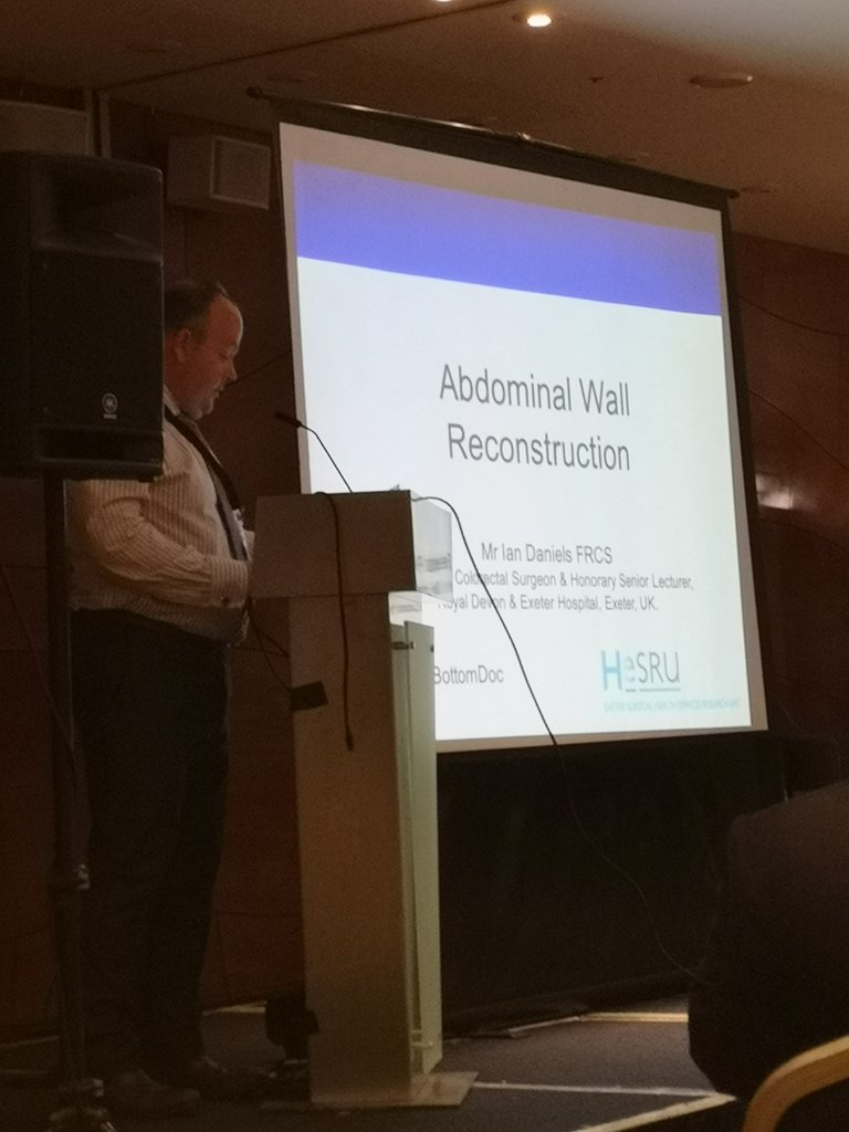 dr2bex's tweet photo. Great talk on the importance of quality of life in abdominal wall reconstruction by @bottomdoc #welshsurgeons #surgicaleducation https://t.co/Jlr7jGlHyO