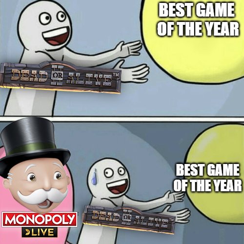 CasinoGrounds's tweet image. I would have voted DOA2😕🎰😂
#bestcasinogame #doa2 #monopolylive @NetEntOfficial