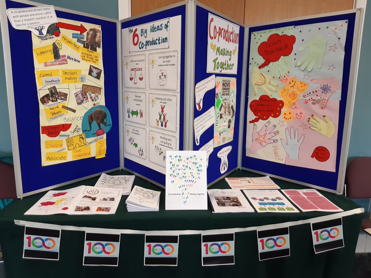 Celebrating 100 yrs of Learning Disability Nursing #100RNLD 
at the Bridge community church today. Showcasing some of our work on #coproducing #services