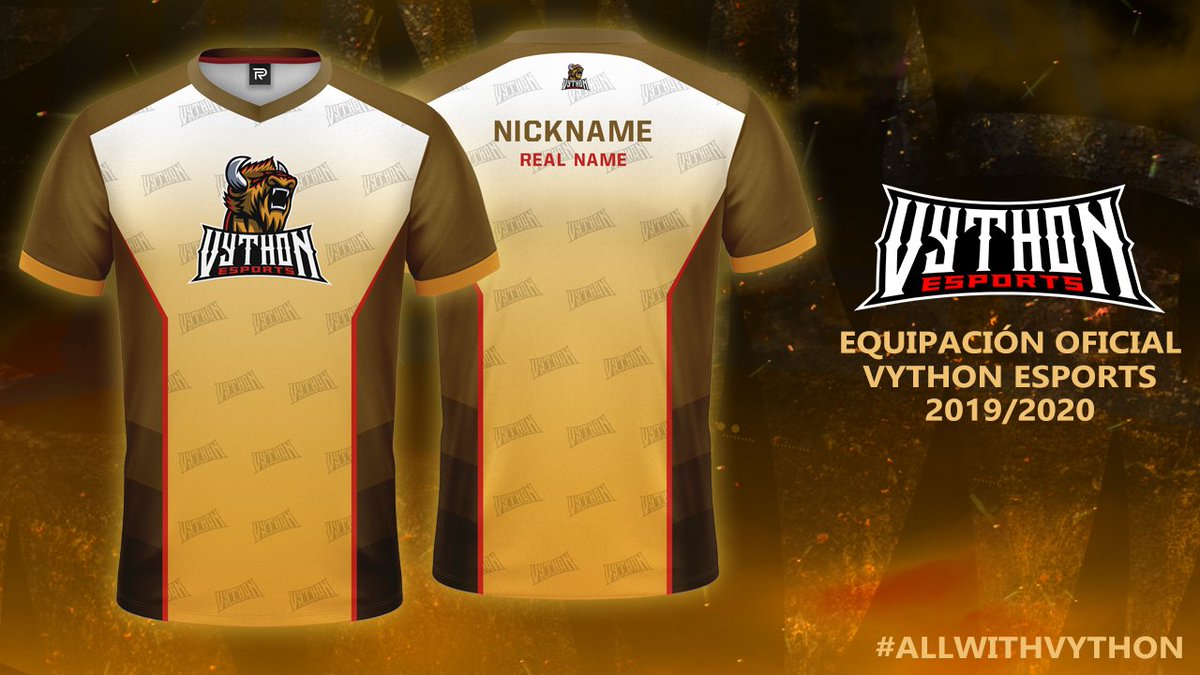 VythonEsports's tweet image. 🔥NUEVA EQUIPACIÓN DE @VythonEsports🔥

Gracias a la calidad de @RaauLYT podemos sacar a la luz este nuevo #JerseyEsports que nos acompañara durante la temporada 2019/2020 

¿Quieres una? Contacanos por MD📩 #AllWithVyThon