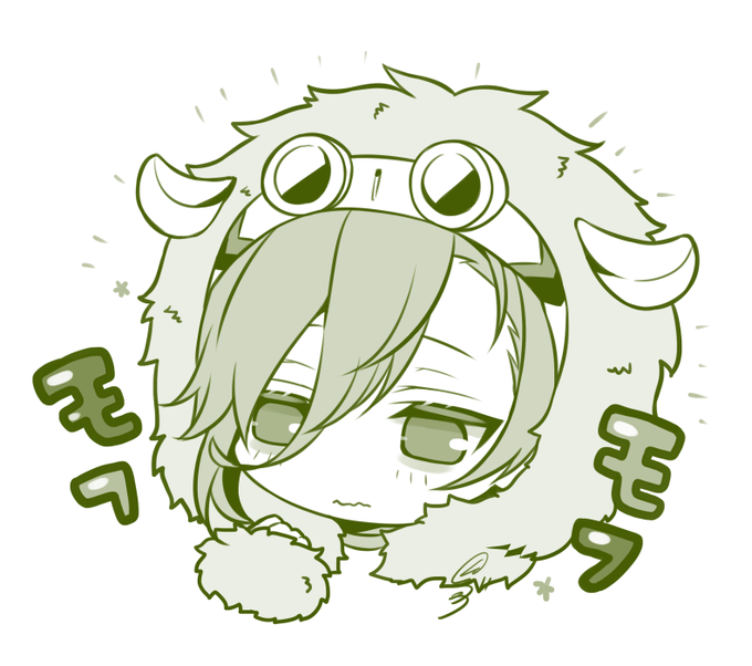今年はハロウィン描かなかったので去年のデザインしてた時の落書き潔くんを?瀬尾研はオズでした 