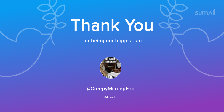 endingwelfare's tweet photo. Our biggest fans this week: CreepyMcreepFac. Thank you! via https://t.co/8PrzDEVOmu https://t.co/GF4TddZom4