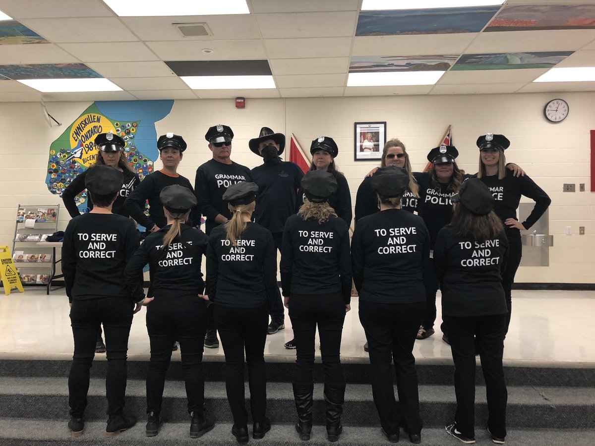 The ‘Grammar Police’ are out in full force today! #toserveandcorrect