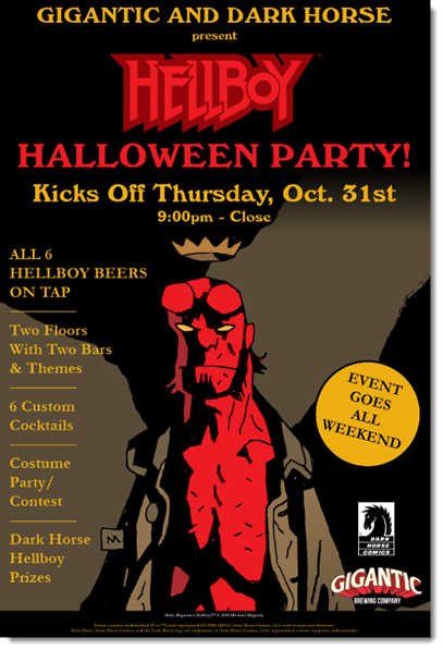 BREWPUBLIC's tweet photo. Celebrate Halloween at Loyal Legion tonight with all 6 Hellboy Beers, including the newest release, Trever Bruttenholm from Gigantic Brewing and Dark Horse Comics. Details: https://t.co/Mxyp09PBuq #HellboyBeer #HellboyComic #TreverBruttenholm #DarkHorseComics #GiganticBrewing https://t.co/HUPoI3uM23