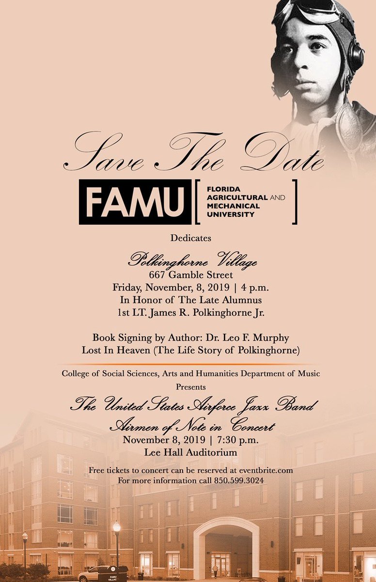 FAMUHousing1887's tweet photo. FAMU Village's name will be changed! Join @FAMU_1887 as they unveil the name of FAMU Village to Polkinghorne Village! See you there! #FAMU23 #FAMUVillage #FAMU #FAMUHistory #FAMUAlumni https://t.co/qj2TskxxNh