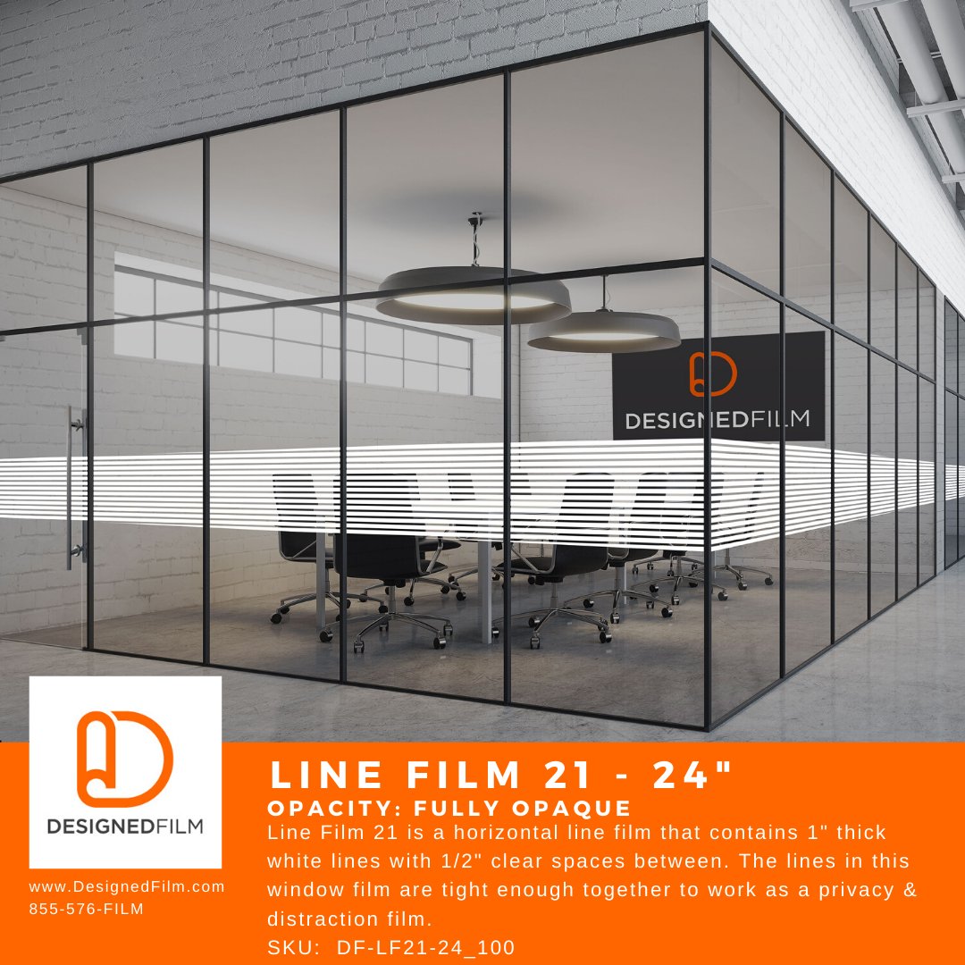 DesignedFilm's tweet photo. Check out our Line Film Collection that contains an assortment of vertical and horizontal lines that vary in thickness. All of our films are offered in 60",48",30",24" 3" heights.
https://t.co/aHffU5vtFI
#PrivacyFilm #DistractionFilm #LineFilm #3M #InteriorDesign #Architecture https://t.co/N3bc5K0FvD