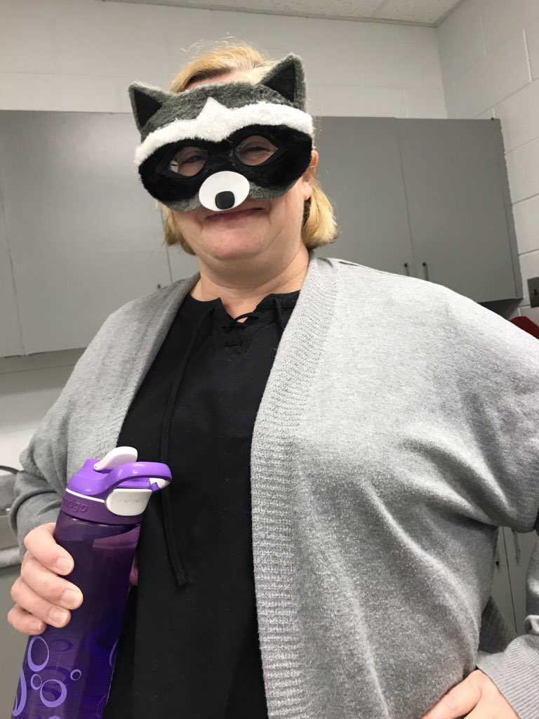 Roland staff gets in the spirit! #rolandraccoons