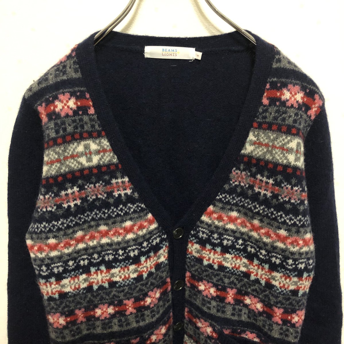 Oneloopclothing's tweet photo. 『★【BEAMS LIGHTS】ノルディック柄 Ｖネック カーディガン 美品 (¥4,500)』 フリマアプリ「メルカリ」で販売中♪ https://t.co/PBchJSKiHO

レトロなノルディック柄がポイント！ https://t.co/6KBNHr6UKb