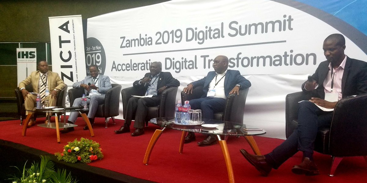 corpus_legal's tweet photo. Third plenary session - IHS' Percy Saili, @liquidtelecom Mweendamo Mazaba, ZRA's Dingani Banda and ZTE's David Mwanza discuss expanding connectivity through innovative funding, infrastructure and partner models #CorpusLegal #digitalsummit #stimulipr #zicta #DigitalTransformation https://t.co/W3iwe3b7Yq