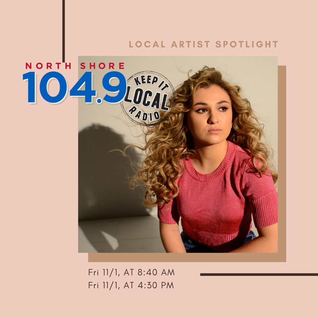 JCervizzi's tweet photo. Attention❗️Tune in @NorthShore1049 tomorrow at 8:40am or 4:30pm for my exclusive interview at Local Artist Spotlight! Be ready to listen to the new songs from my EP "Scared of Myself". Don't miss out 🎙️🎵 https://t.co/EjEE9qqNEM