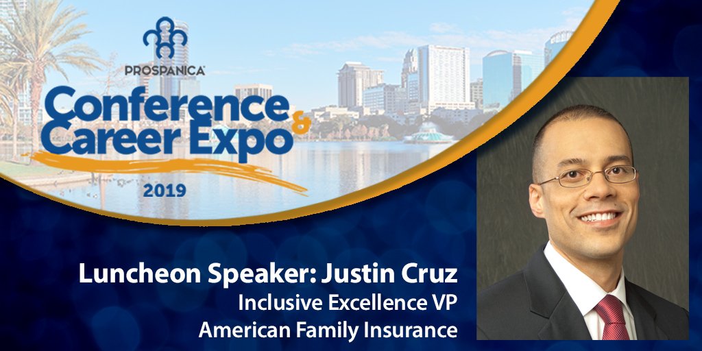 Today at the #ProspanicaConference luncheon, we will welcome Justin Cruz. Thank you, American Family Insurance for your sponsorship and your commitment to a diverse workforce and a strong inclusive culture. #DiversityWorks