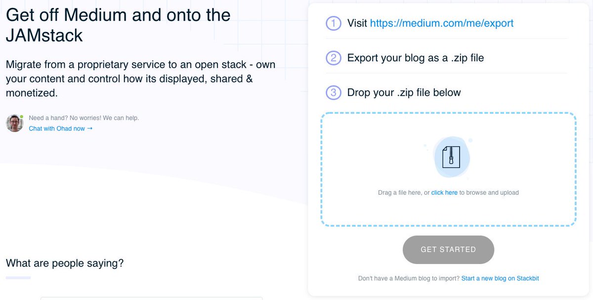 Want to migrate your content off Medium and onto your own #JAMstack site? We've made the process incredibly easy using our Stackbit Medium Importer. See how here 👉stackbit.com/blog/migrating…
