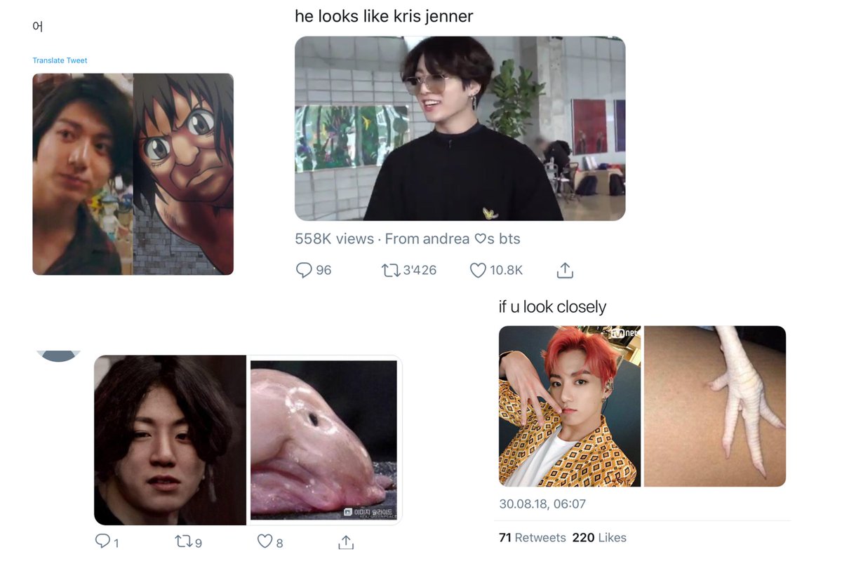 In many cases it’s hard to distinguish armys from antis when it comes to jokes about jk, because the jokes look eerily similar. Some of the tweets below are from confirmed antis and some are from armys. Which is which?