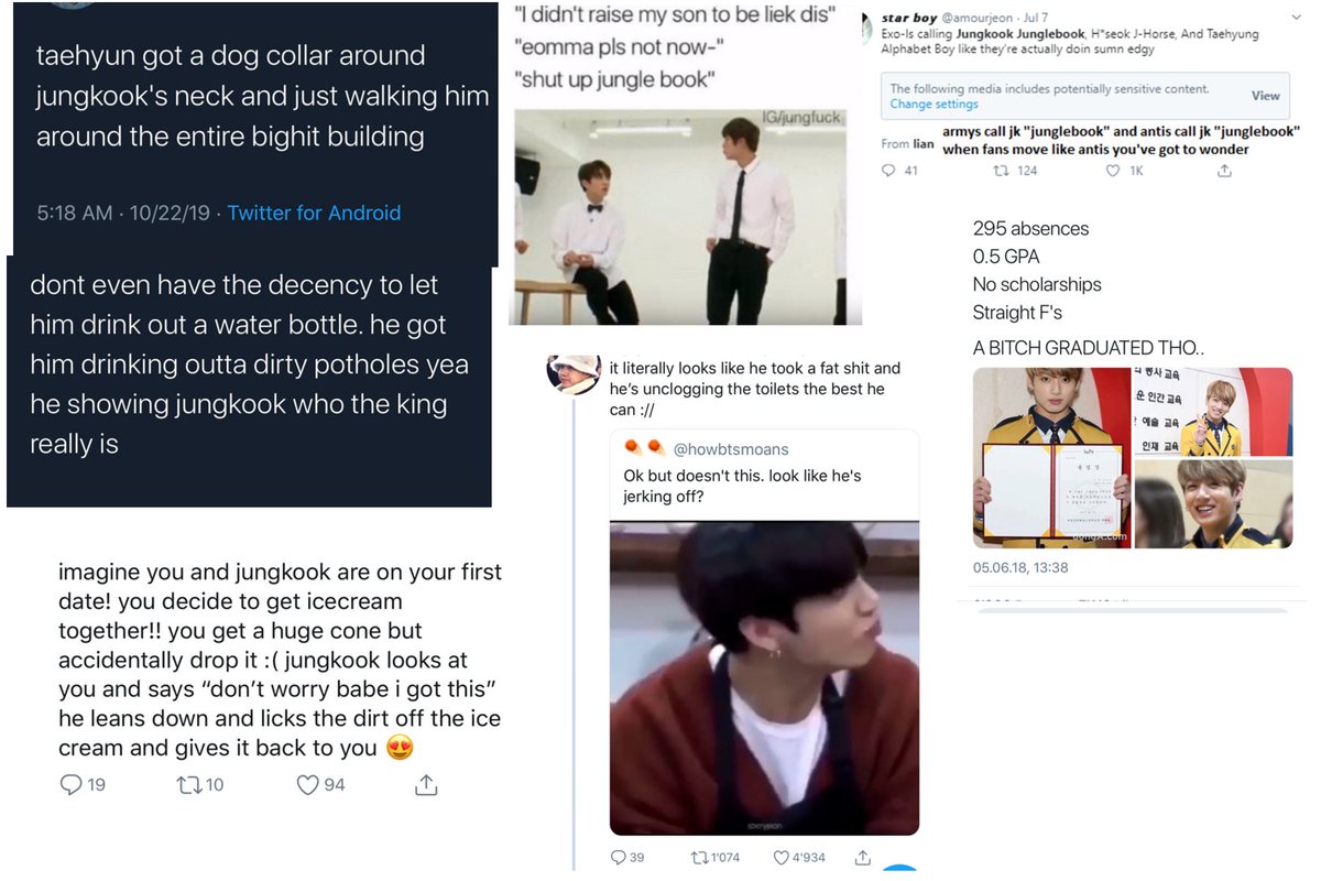 And then there are the jokes that cross the line. And yall only dare to make them about jk bc he’s an easy target. In a way you have dehumanized him. You see him more as your plaything than a person with feelings, who can be hurt and humiliated by your jokes.