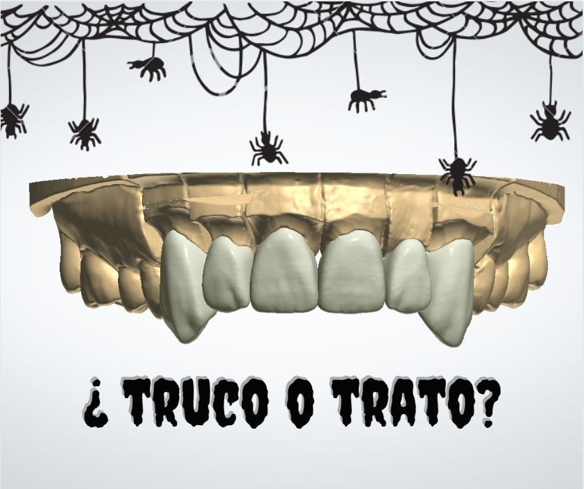 3dentalCADCAM's tweet photo. 🎃💀Nuestros diseños tienen hoy un toque especial 💀🎃#FelizHalloween #3Dental #Diseño #Fabricacion #CentrodeFresado #Halloween https://t.co/ya6zgoYG6O