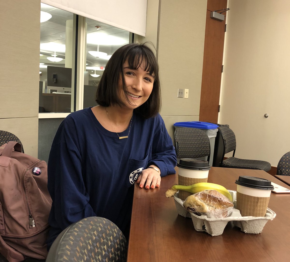 ElonMFS's tweet image. Another • Thursday #writingday • with #MultifaithScholars: Kylee Smith ‘21 and I are taking the early morning shift over @ElonBelk (with some inspiration from Oak House ☕️). Today’s agenda—lit review and paper draft (Kylee) + chapter abstract and letters of rec (@ElonIndia).