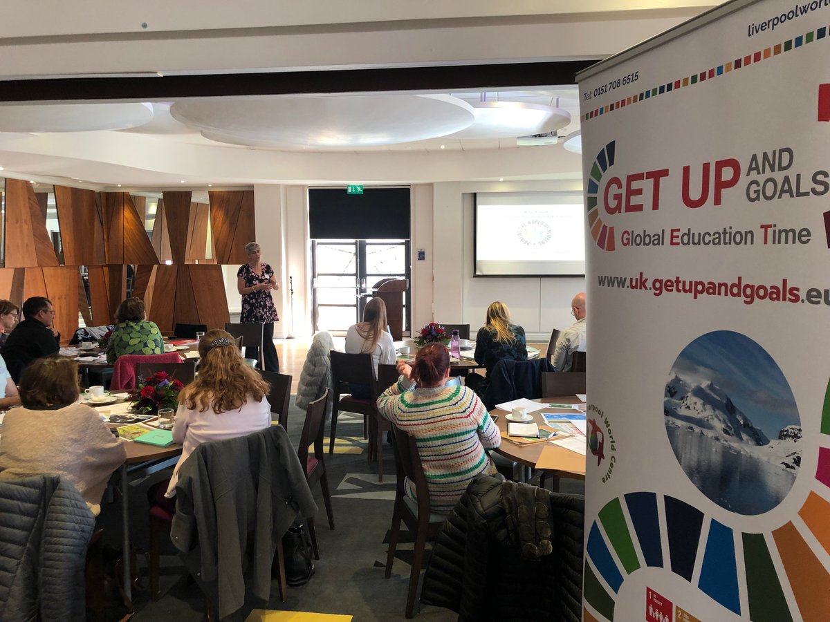 GetUpandGoalsUK's tweet photo. Check out our latest #GetUpandGoals story - we hosted our 2nd GUAG conference last week and welcomed guests/speakers such as @VictoriaPendry1, @IcelandFoods and students from @AllSaintsL4 to discuss how to better embed the #SDGs into the curriculum! 👏https://t.co/ruDblqJnTV https://t.co/i8rcEH1R5l
