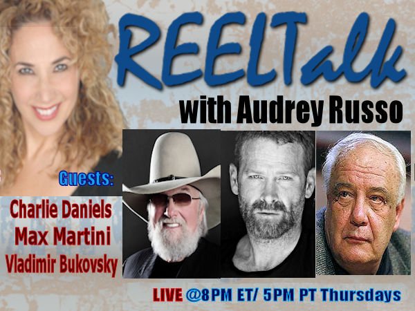 audrey_russo's tweet photo. REELTalk TONIGHT @ 8PM ET - Country Music Icon @CharlieDaniels, Actor/Director @maxmartinila, and Last Interview w/ Soviet Dissident @BukovskyCenter https://t.co/XFaSjfz9ta #MAGA #WalkAway #JudgmentInMoscow @Seabee_MrP @AppAngry @JudgeMoroz @realDonaldTrump @DonaldJTrumpJr https://t.co/dFjOlqi8OQ