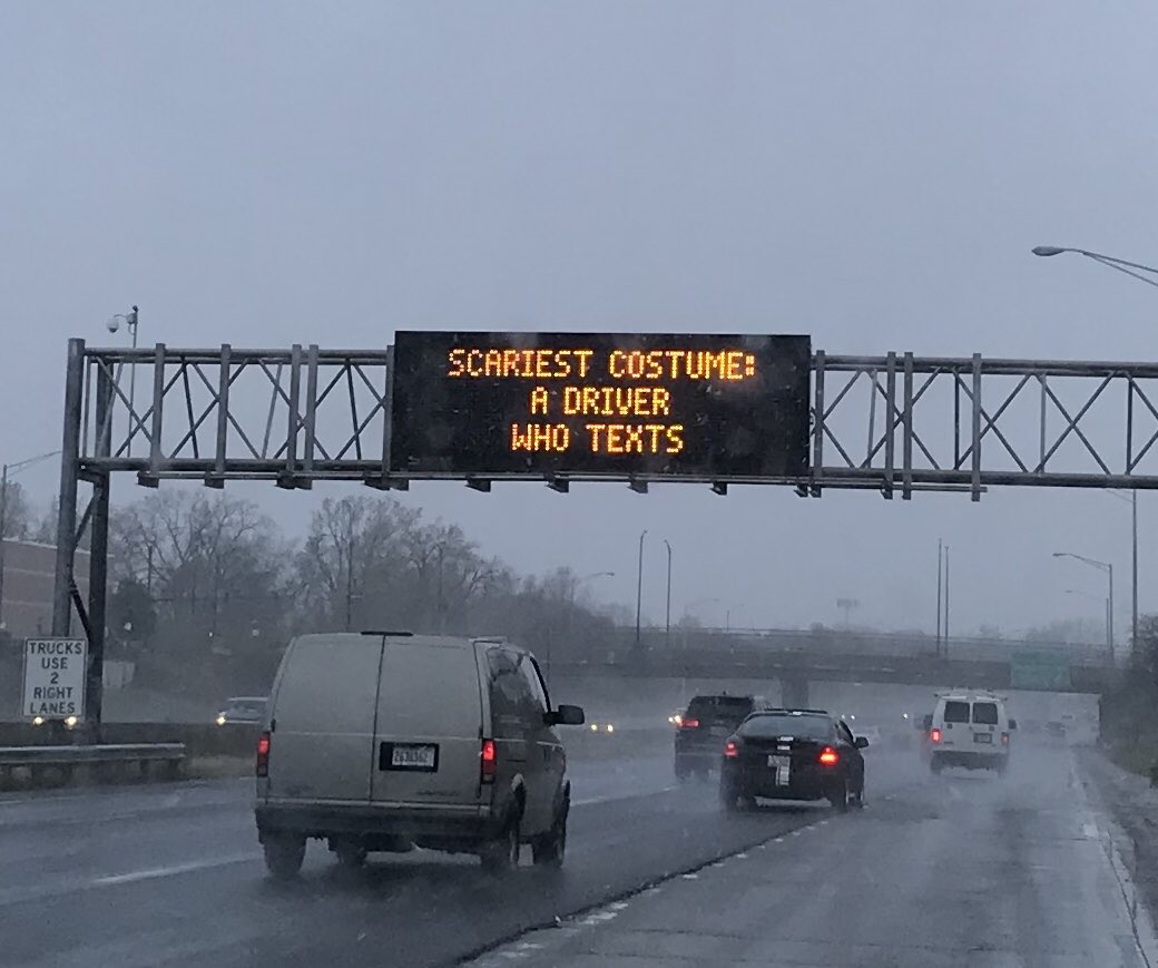 BikingMom's tweet image. #IDOT ‘s communication game is strong... Don’t end up as a ghost!  #PassengerVoice #imnotdriving