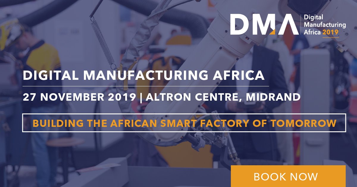 ITNewsAfrica's tweet photo. @DigiManAfrica is the meeting place for Africa's biggest digital manufacturing players. Join them on the 27th November 2019 at Altron Conference  Centre, Midrand. 

 Register, sponsor or exhibit by visiting: https://t.co/FanSitsQLV

#DigitalManufacturingAfrica https://t.co/dqbkb4Ej37
