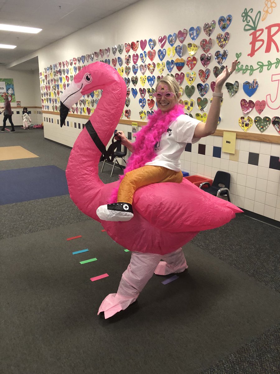 terrihaha's tweet photo. Do flamingos tweet?!  They do now! #ECSstory @BirdwellBunch https://t.co/oRBYq1kvQa
