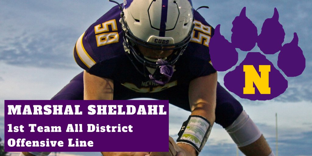 cubsactivities's tweet photo. Congratulations on your 1st Team All-District Selection, Marshal! #NevadaCubPride https://t.co/nQuPeI5vuO