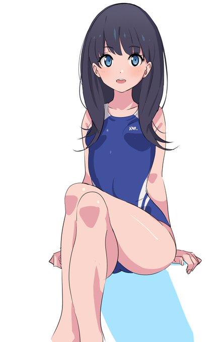 競泳水着の六花描きましたー 