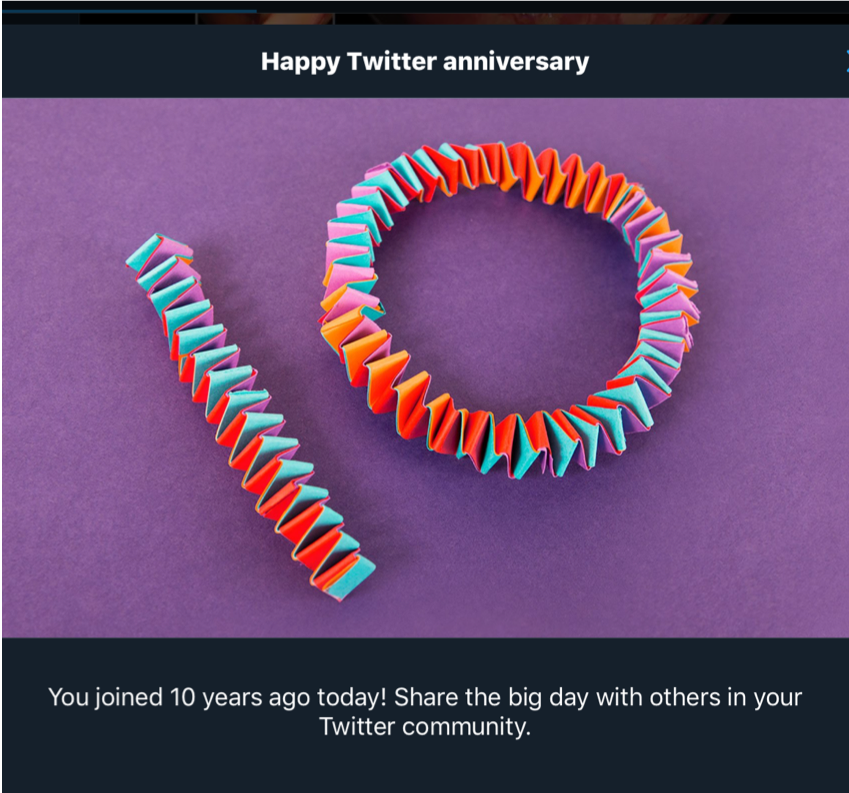 Today marks my 10-year anniversary  @twitter.Thanks for reading along with me!