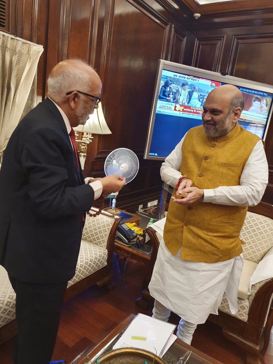 EONIndia's tweet photo. Ambassador Mr Nilamber Acharya had a courtesy meeting with Hon Shri Amit Shah, Union Home Minister, GoI today; held cordial discussion on Nepal-India ties, including connections at people's level. https://t.co/50VEN0bNq2