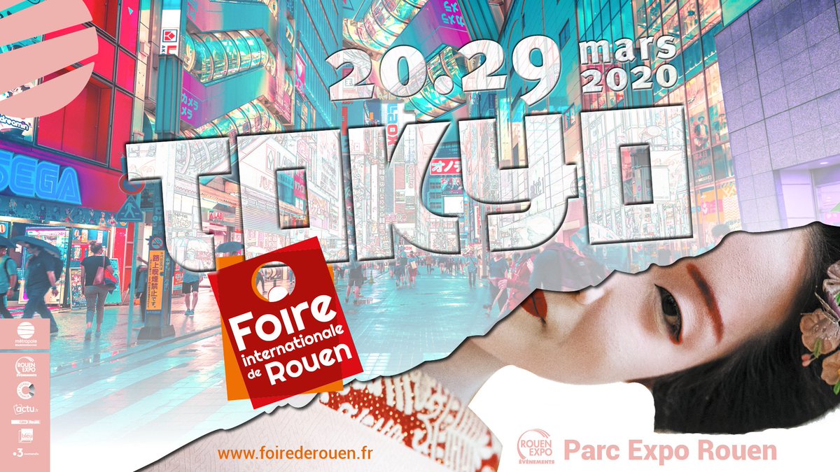 Découvrez le nouveau visuel de la Foire de Rouen 2020 avec comme invité d'honneur : TOKYO ! 😊🎉🎎

Rendez-vous du 20 au 29 mars 2020 au #parcexporouen ! ⏰

<a href="/RouenExpo/">RouenExpoEvenements</a> #foirerouen #tokyo #evenement