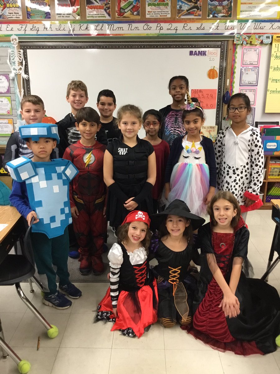 M_Lewert's tweet image. Happy Halloween from our spooky crew! 🎃👻@joanne_shafer @WdbgSchools