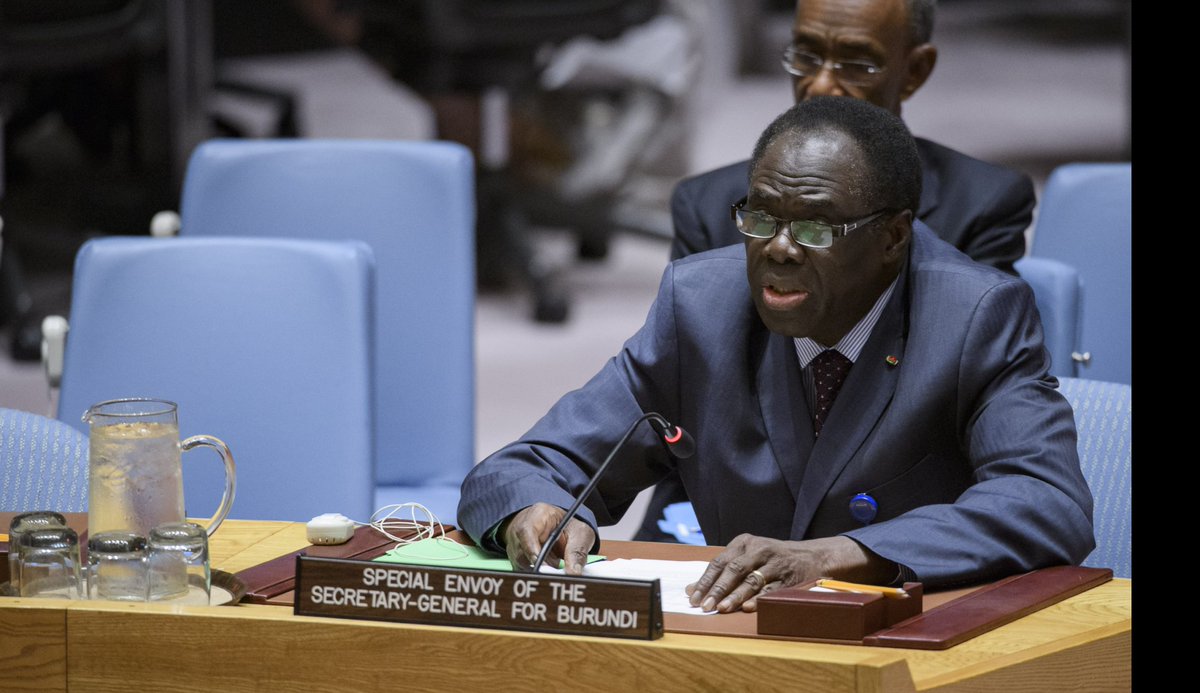 AShingiro's tweet photo. #Kafando Michel's mandate is over in accordance with the conclusions of the meeting between the Secretary-General & Burundian Minister of Foreign Affairs on 27 Sept. 2019 in the margins of the @UN General Assembly. We wish him happiness and success in his future endeavors @UNDPPA https://t.co/Xzi1qclAGX