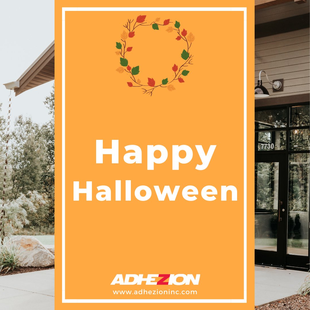 AdhezionInc's tweet photo. Happy Halloween!! What's your favorite candy bar or halloween snack?
#trickortreat https://t.co/RB0qnwEurQ