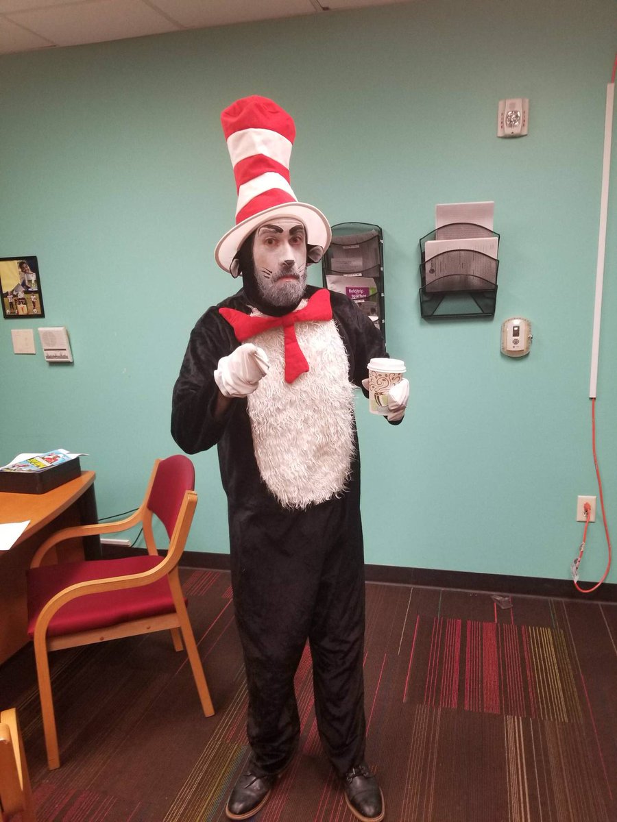 There is no shortage of staff costumes today <a href="/eStemDTJHS/">eStem Downtown JHS</a>. This one, however, is quite impressive. 

Let’s play Masked Teacher! First person to correctly name this amazingly costumed staff member wins a free eStem shirt.