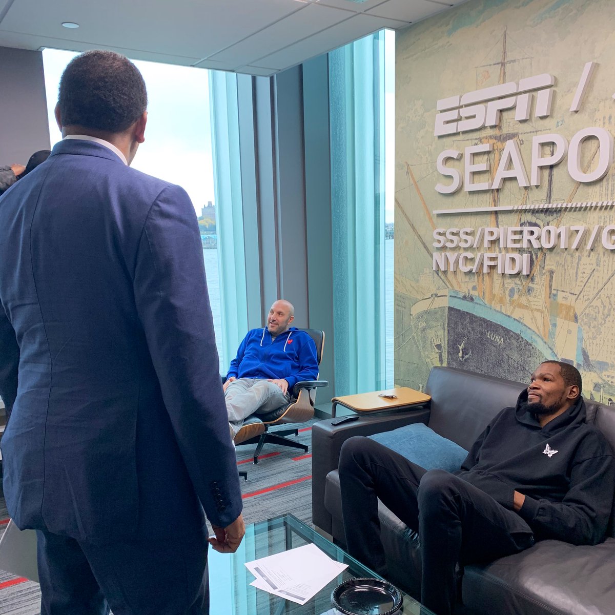 stephenasmith's tweet photo. It’s about to happen. @KDTrey5 on @FirstTake! https://t.co/PCVwUJIe7w