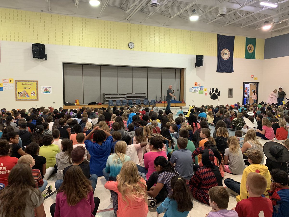 RESpanthers's tweet photo. A special thank you to Keith Deltano for coming to speak to our students about anti bullying! What a fun and entertaining  program! #workhardplayhard  #nomorebullying @SpotsySchools https://t.co/19DN2F5xP5