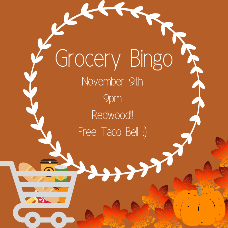 Calling all Grocery Bingo lovers! Tonight at 9pm! Be there!